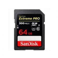 闪迪(SanDisk) 64GB SD存储卡 U3 4K至尊超极速版 读速300MB/s 写速260MB/s 专业摄像机适用