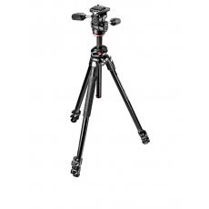 曼富图/Manfrotto MK290DUA3-3W 290Dual系列铝合金3节三维云台套装（MH804-3W）